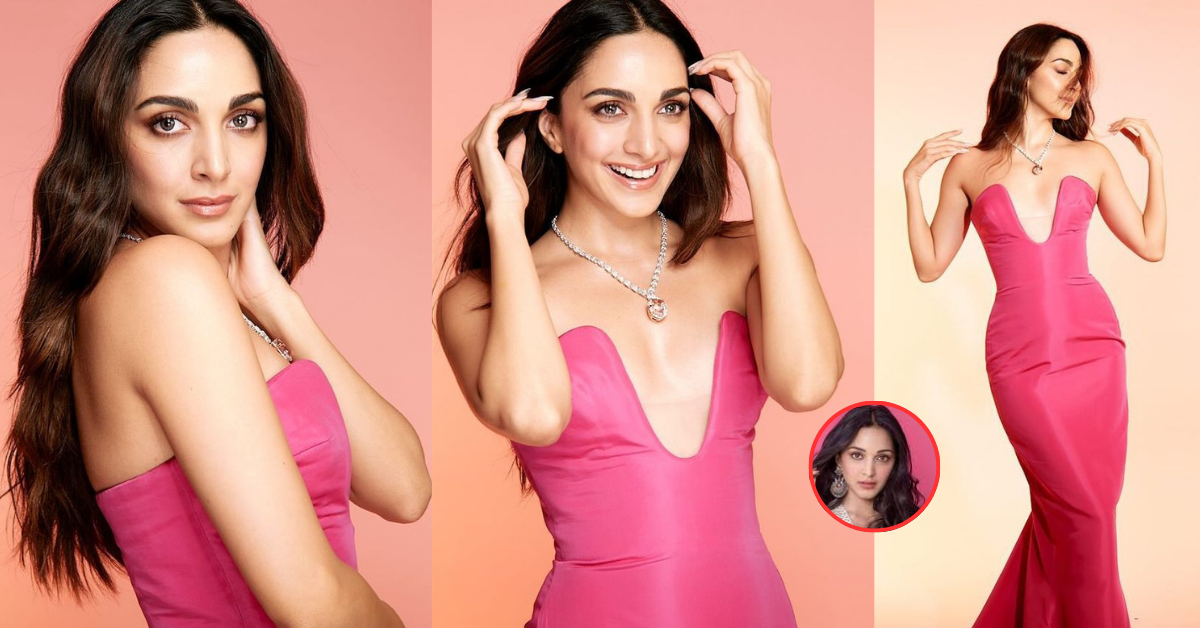 Kiara Advani's Barbiecore Beauty: Soft Glam Makeup and Pink Strapless Gown!