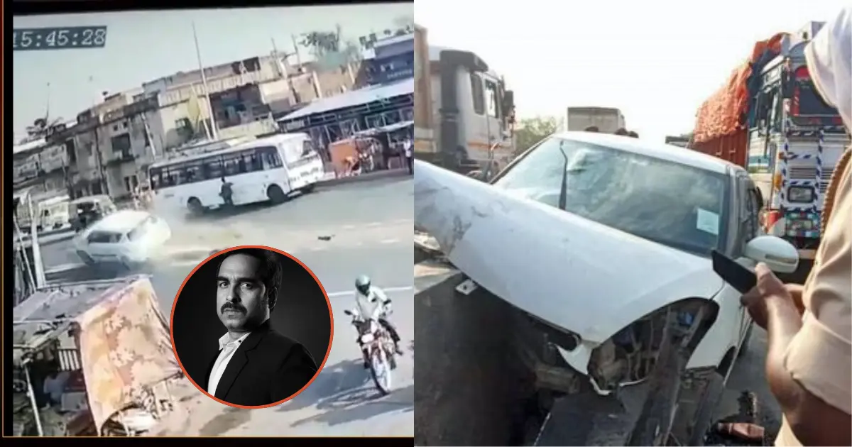 Accident captured on CCTV, in which Pankaj Tripathi's brother-in-law died