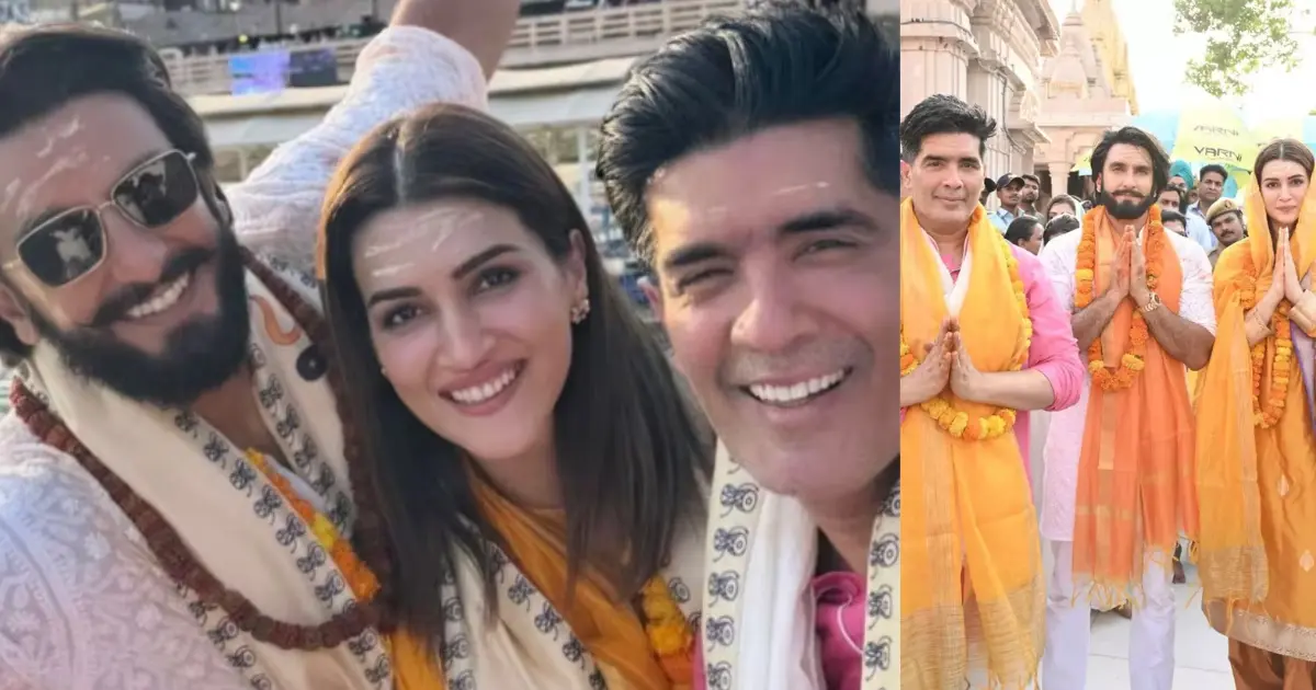 Ranveer Singh presents close by Kriti Sanon and Manish Malhotra in Varanasi; spreads bliss as he meets fans