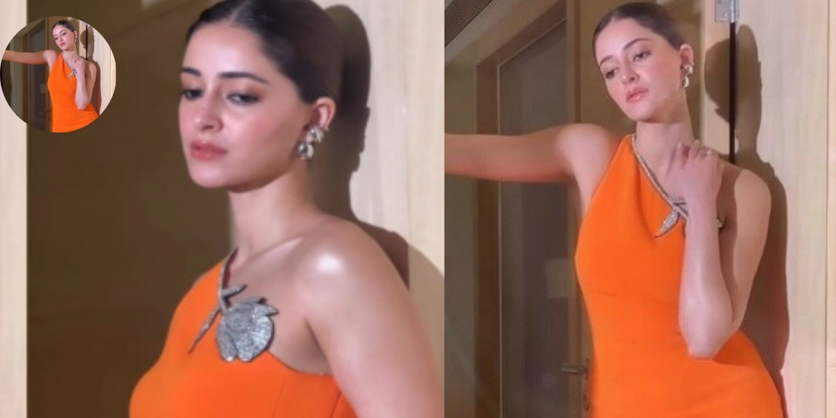 Ananya Panday’s ₹1,21,600 Orange David Koma Mini Dress: A Hand-Embroidered Masterpiece