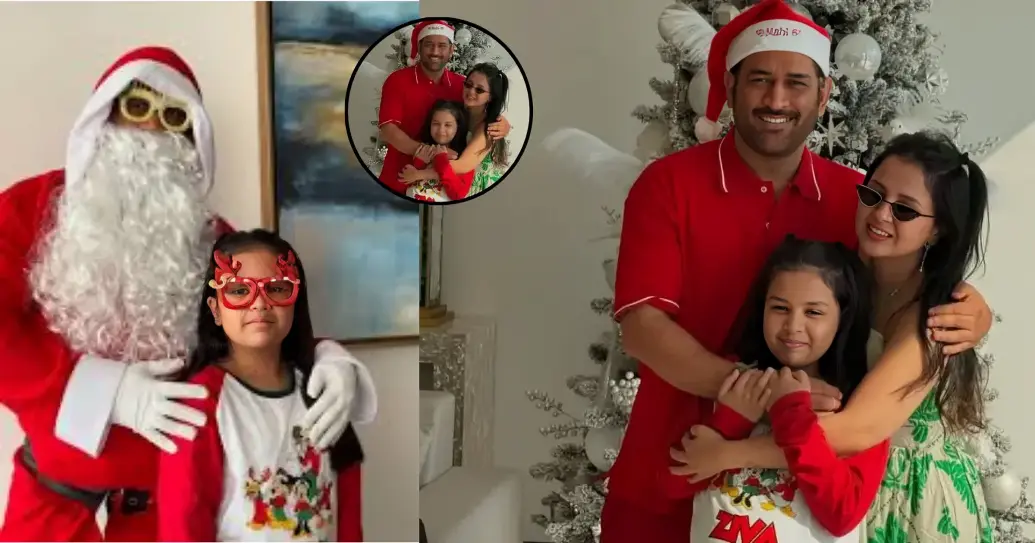 MS Dhoni is stirring the internet craze with a Festive Santa Claus Look and will add heart to Sakshi and Jeeva